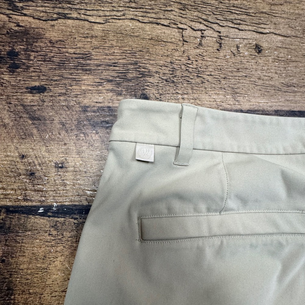 READ FLAW Lululemon ABC Classic Fit Pants Tan Mens Size 36 khaki tan - Picture 9 of 9